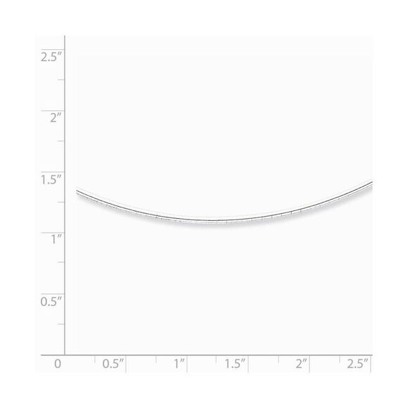 1.6mm Sterling Silver Adjustable Neckwire Chain, 16-18 Inch - Picture 2 of 5